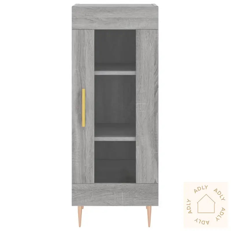 Skjenk Grå Sonoma 34,5X34X90 Cm Konstruert Tre