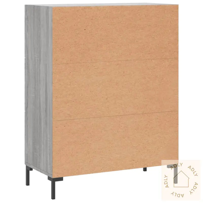 Skjenk Grå Sonoma 69,5X34X90 Cm Konstruert Tre