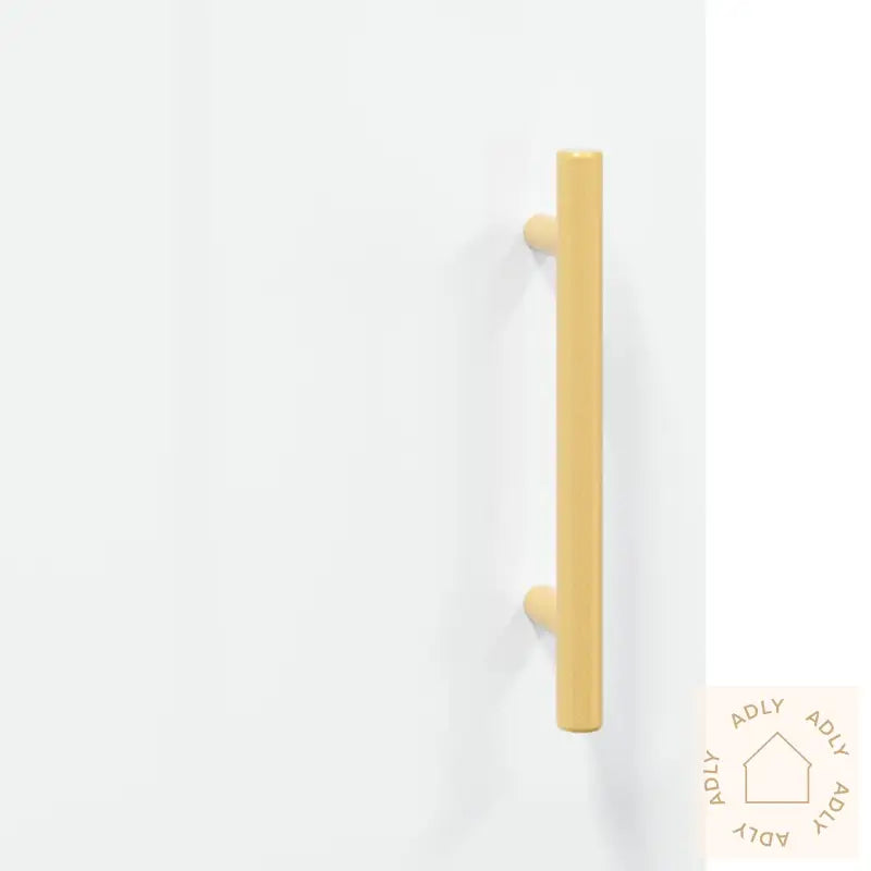 Skjenk Høyglans Hvit 69,5X34X90 Cm Konstruert Tre