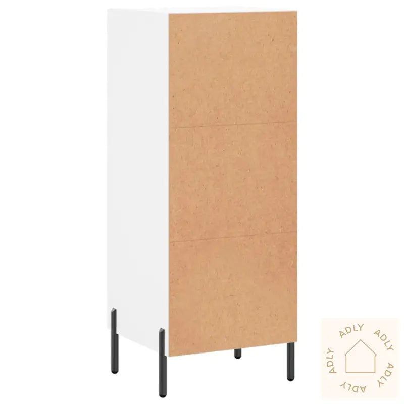 Skjenk Hvit 34,5X34X90 Cm Konstruert Tre