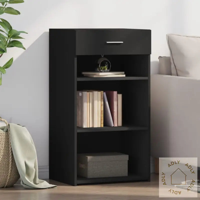 Skjenk Svart 50X42,5X93 Cm Konstruert Tre
