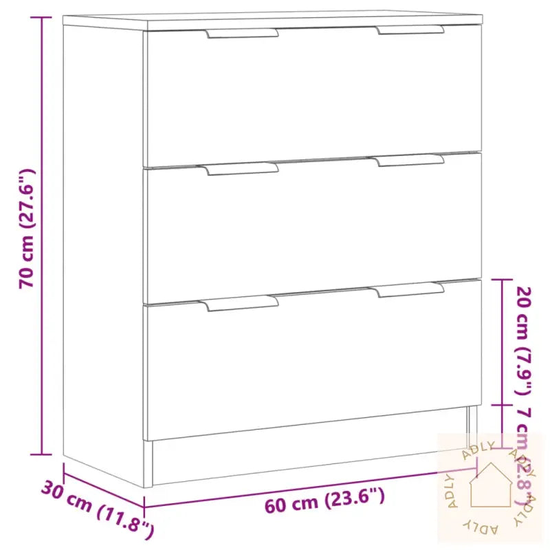 Skjenk Gammelt Tre 60X30X70 Cm Konstruert Tre