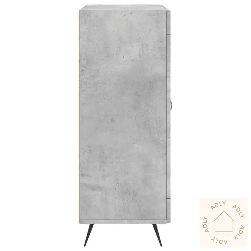 Skjenk Betonggrå 69,5X34X90 Cm Konstruert Tre