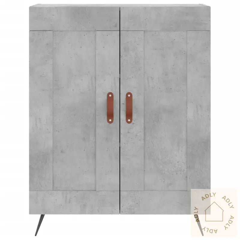 Skjenk Betonggrå 69,5X34X90 Cm Konstruert Tre