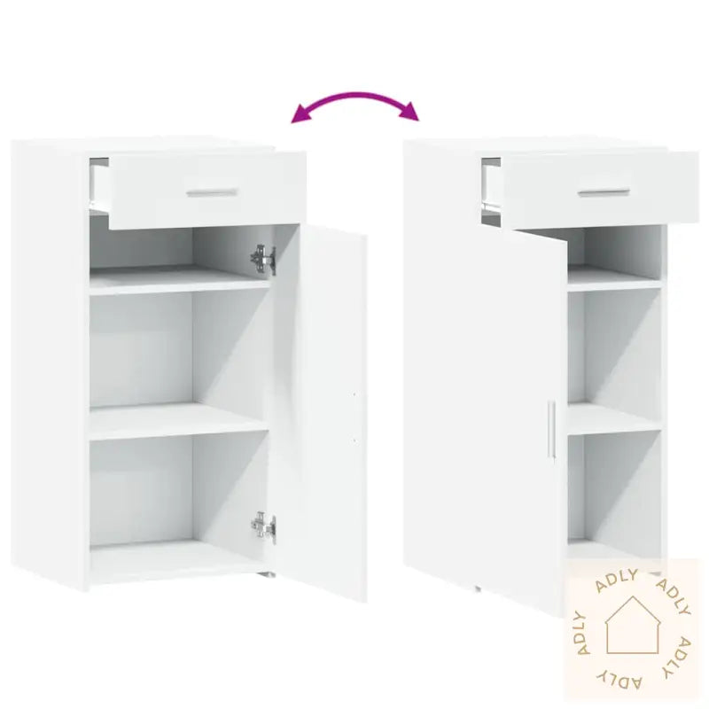 Skjenk Hvit 45X42,5X93 Cm Konstruert Tre