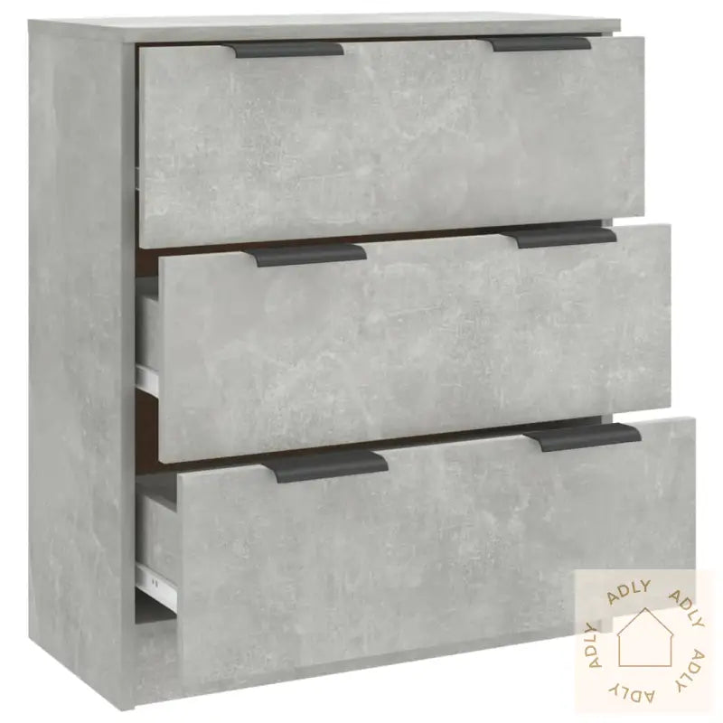 Skjenk Betonggrå 60X30X70 Cm Konstruert Tre