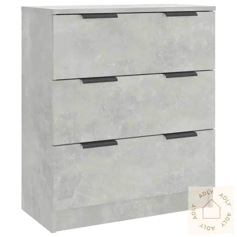 Skjenk Betonggrå 60X30X70 Cm Konstruert Tre