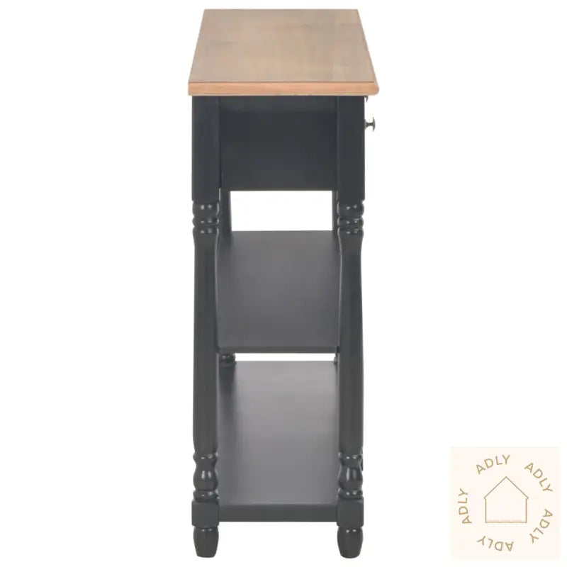 Konsollbord Svart 110X30X76 Cm Konstruert Tre