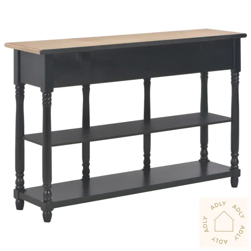 Konsollbord Svart 110X30X76 Cm Konstruert Tre
