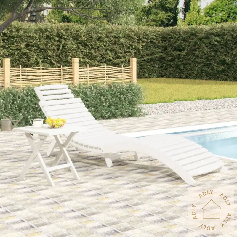 Solseng Hvit 184X55X64 Cm Heltre Akasie