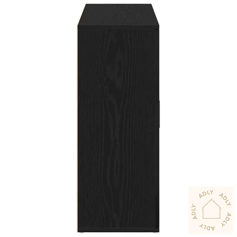 Skjenk Svart Eik 91X29,5X75 Cm Konstruert Tre