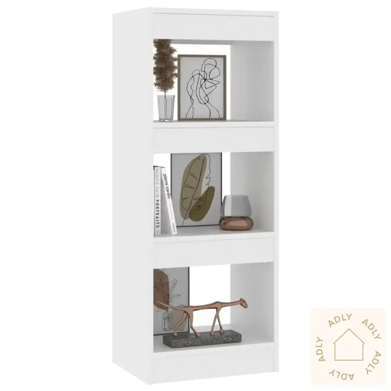Bokhylle/Romdeler Hvit 40X30X103 Cm Konstruert Tre