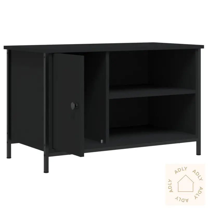 Tv-Benk Svart 80X40X50 Cm Konstruert Tre
