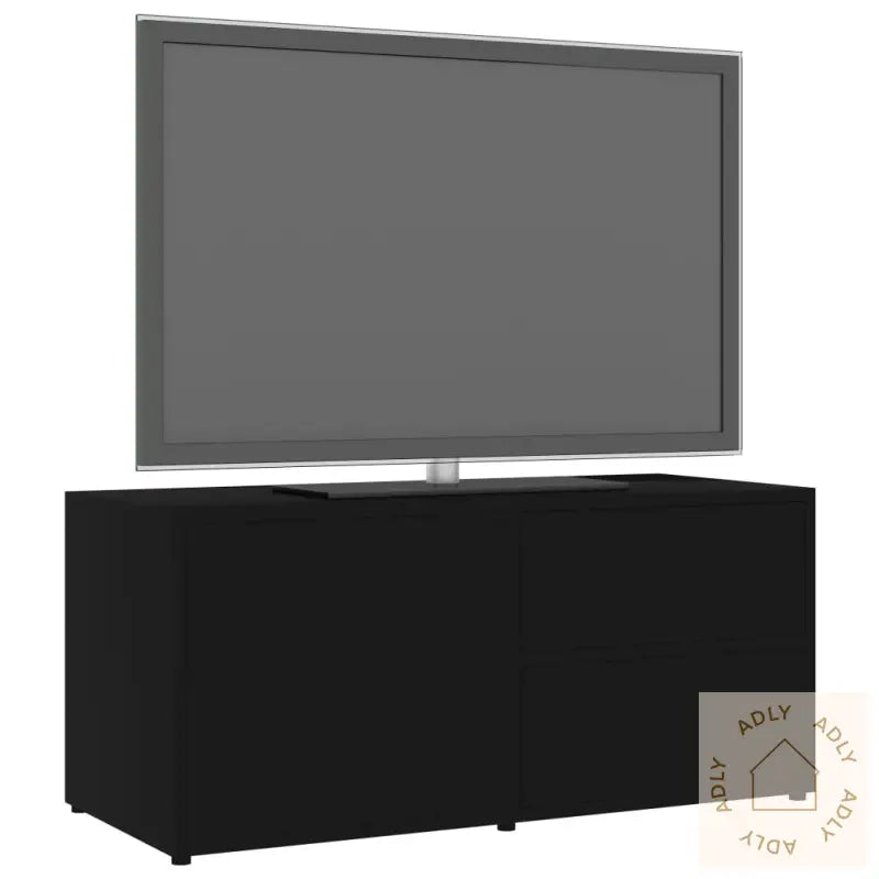 Tv-Benk Svart 80X34X36 Cm Konstruert Tre