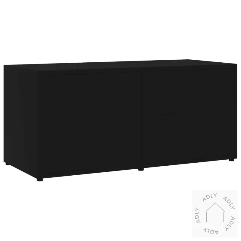 Tv-Benk Svart 80X34X36 Cm Konstruert Tre