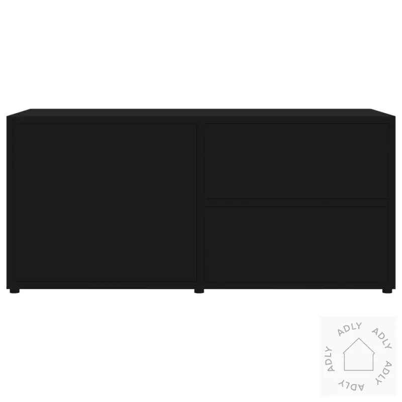 Tv-Benk Svart 80X34X36 Cm Konstruert Tre