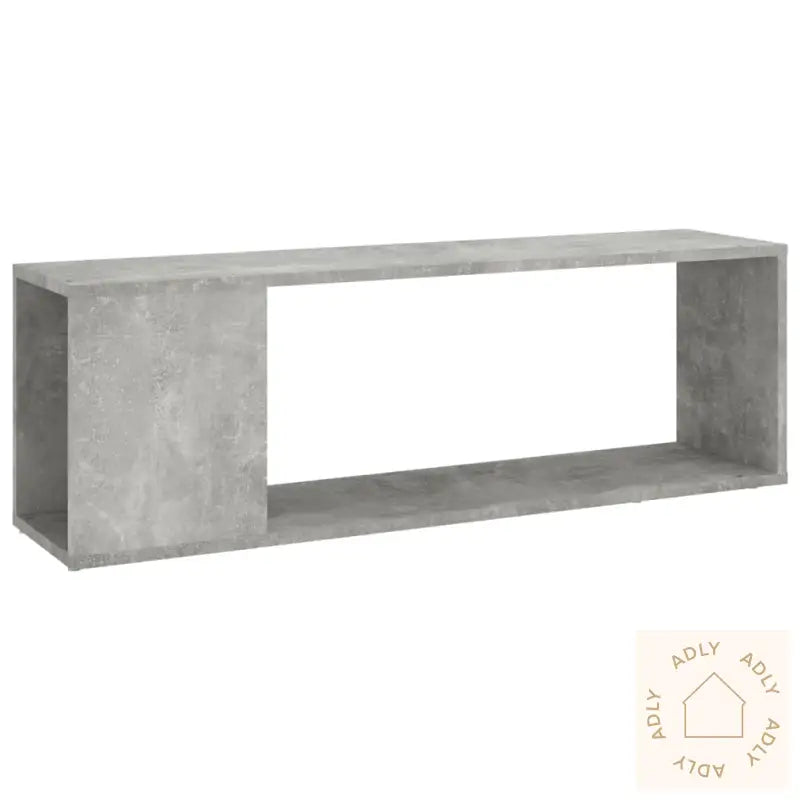 Tv-Benk Betonggrå 100X24X32 Cm Konstruert Tre