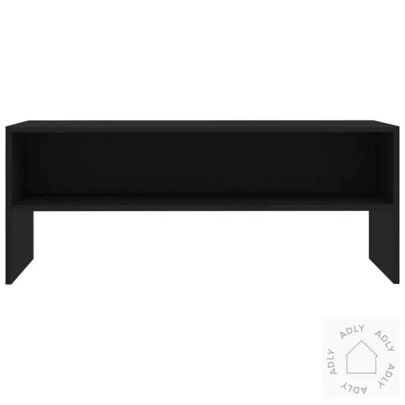 Tv-Benk Svart 100X40X40 Cm Konstruert Tre