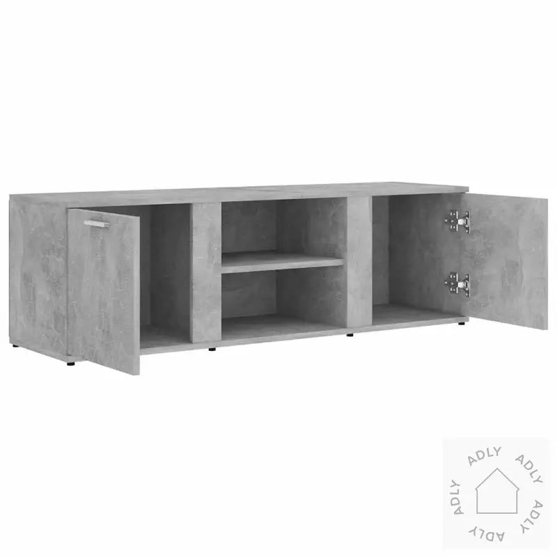 Tv-Benk Betonggrå 120X34X37 Cm Konstruert Tre