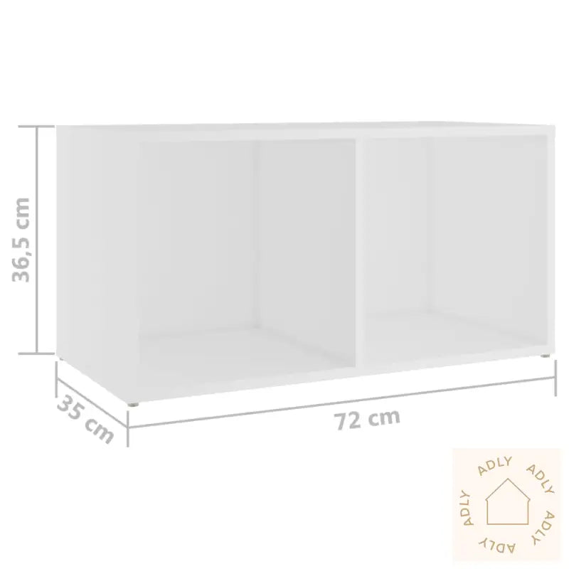 Tv-Benker 4 Stk Hvit 72X35X36,5 Cm Konstruert Tre