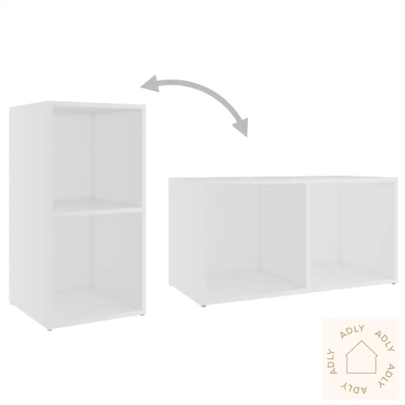 Tv-Benker 4 Stk Hvit 72X35X36,5 Cm Konstruert Tre