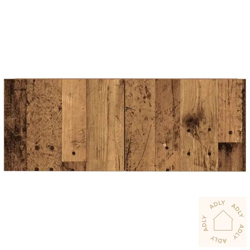 Tv-Skapsett 5 Deler Veggmontert Gammelt Tre