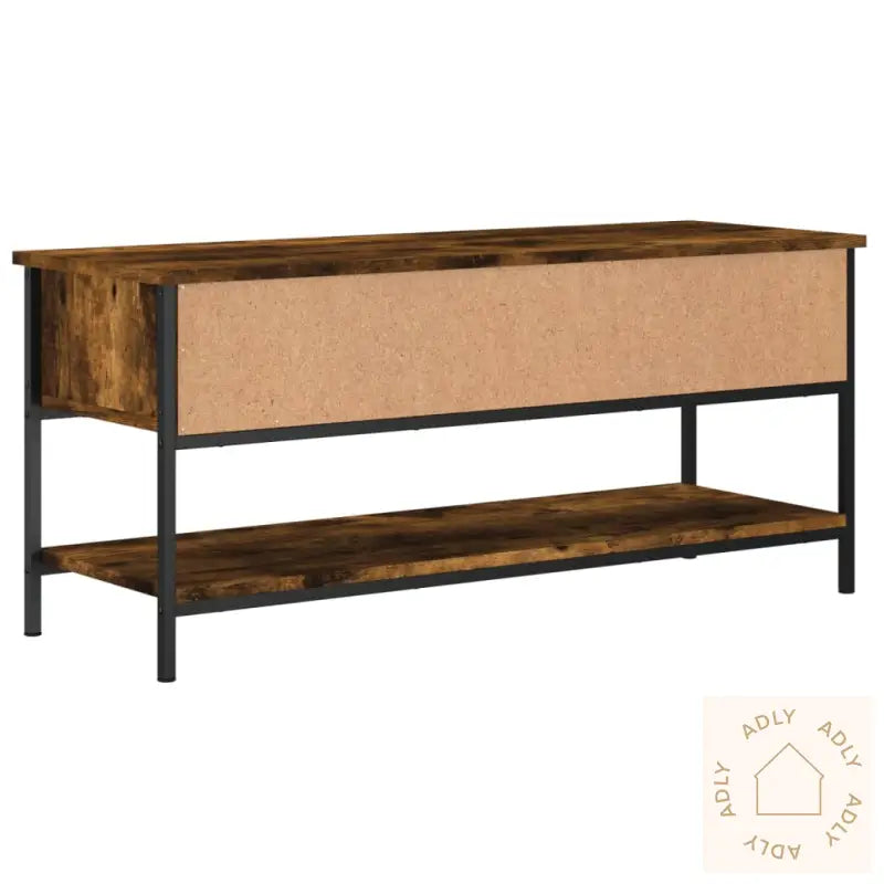 Tv-Benk Røkt Eik 100X35X45 Cm Konstruert Tre