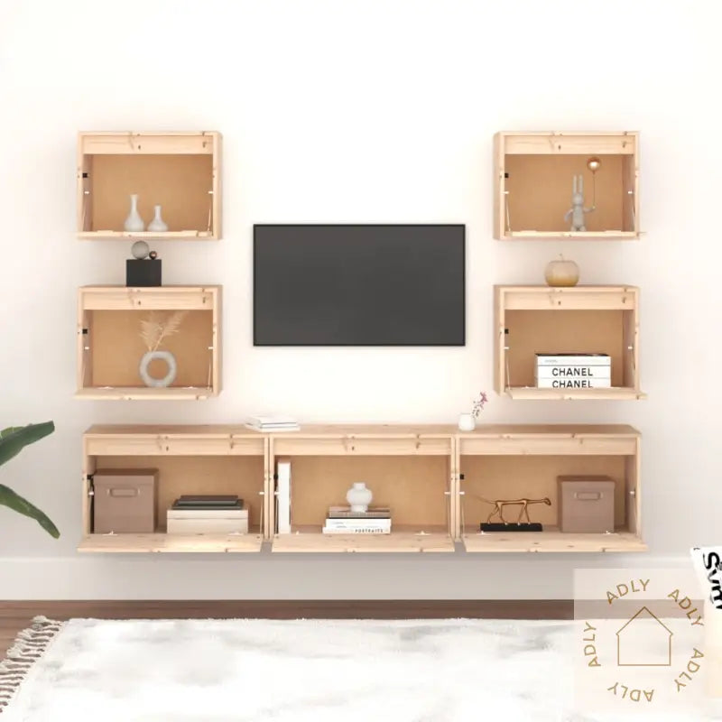 Tv-Benker 7 Stk Heltre Furu