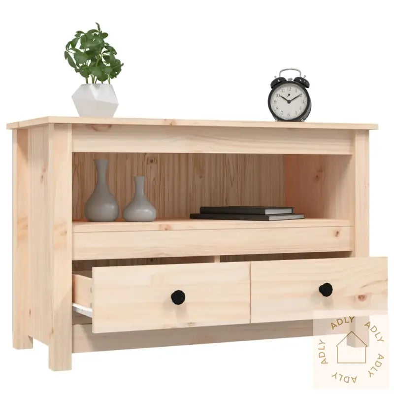 Tv-Benk 79X35X52 Cm Heltre Furu