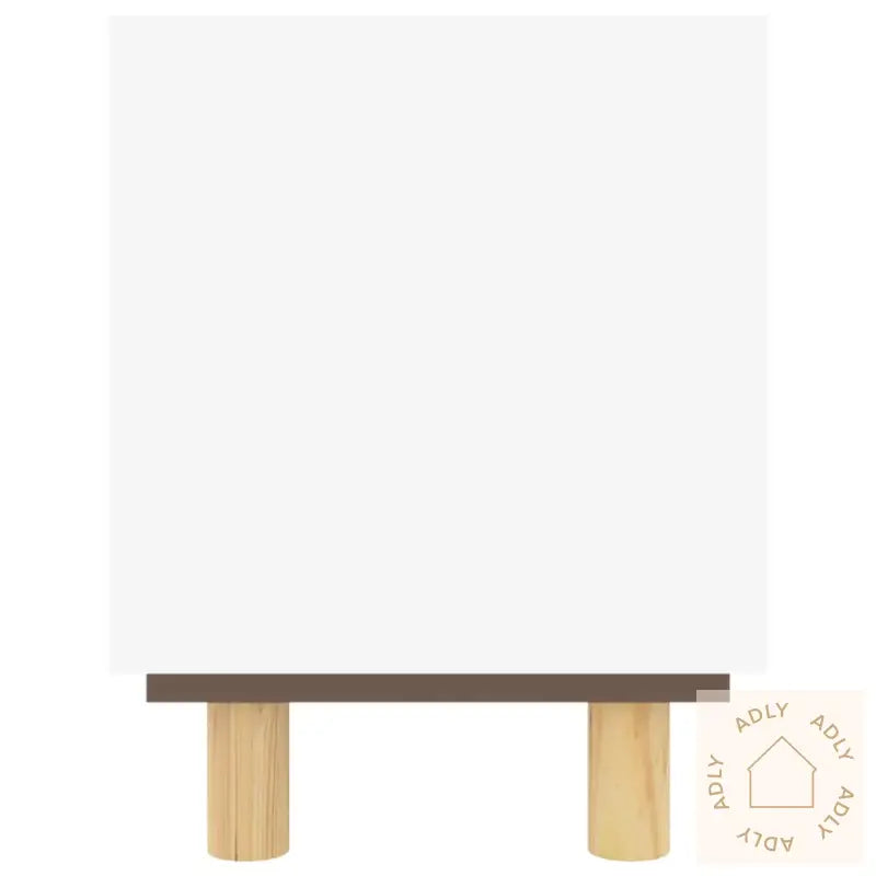 Tv-Benk Hvit 105X30X40 Cm Heltre Furu Og Naturrotting