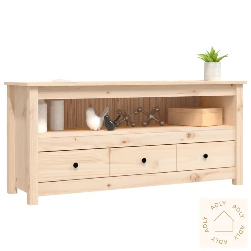 Tv-Benk 114X35X52 Cm Heltre Furu