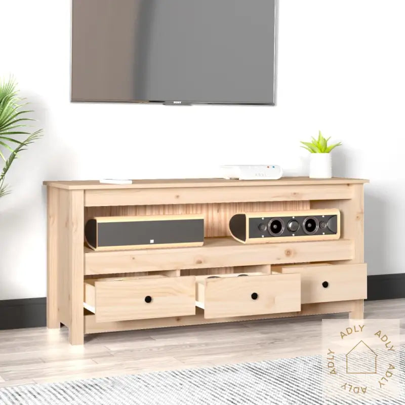 Tv-Benk 114X35X52 Cm Heltre Furu