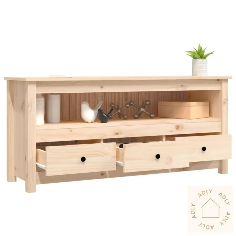 Tv-Benk 114X35X52 Cm Heltre Furu