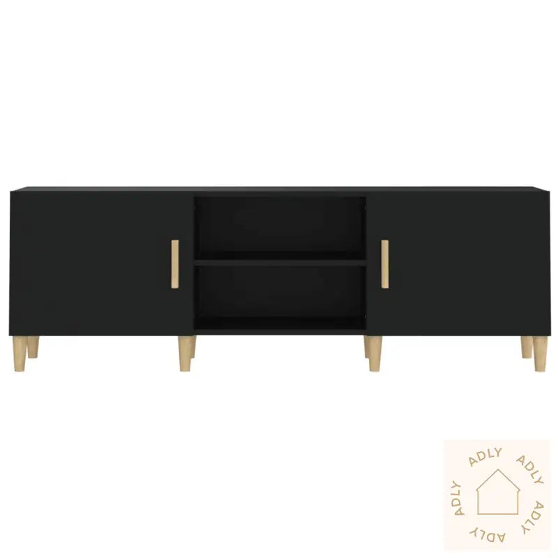 Tv-Benk Svart 150X30X50 Cm Konstruert Tre