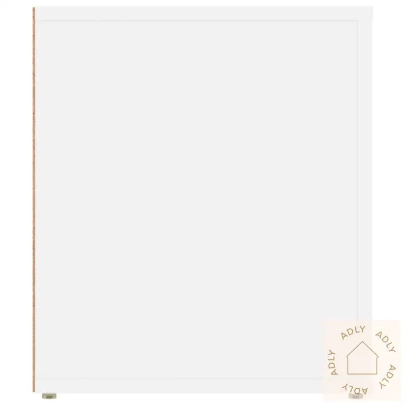 Tv-Benk Hvit 100X35X40 Cm Konstruert Tre