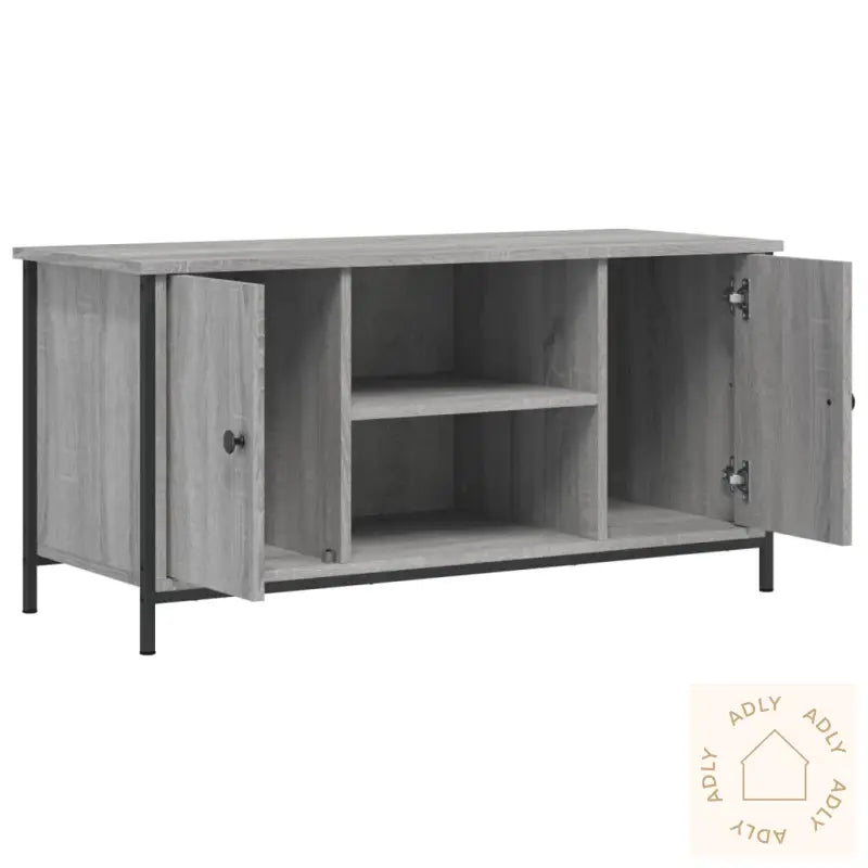 Tv-Benk Grå Sonoma 100X40X50 Cm Konstruert Tre