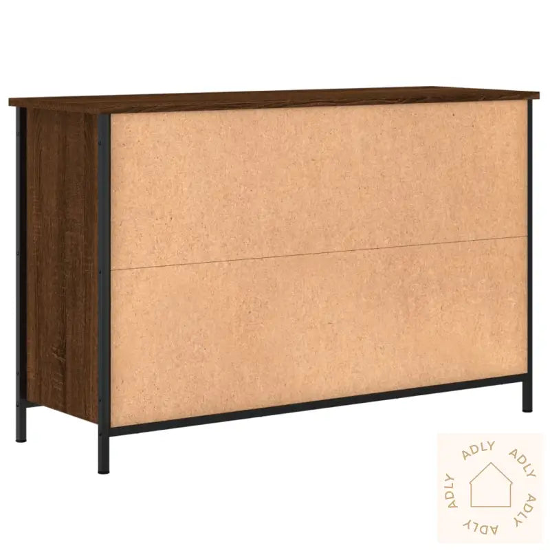 Tv-Benk Sonoma Eik 100X35X65 Cm Konstruert Tre