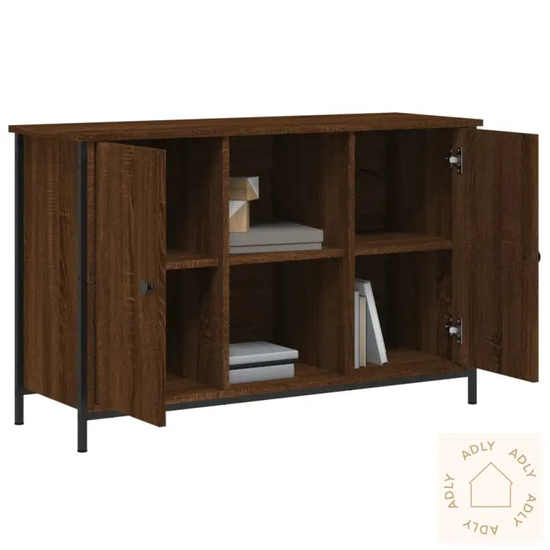 Tv-Benk Sonoma Eik 100X35X65 Cm Konstruert Tre