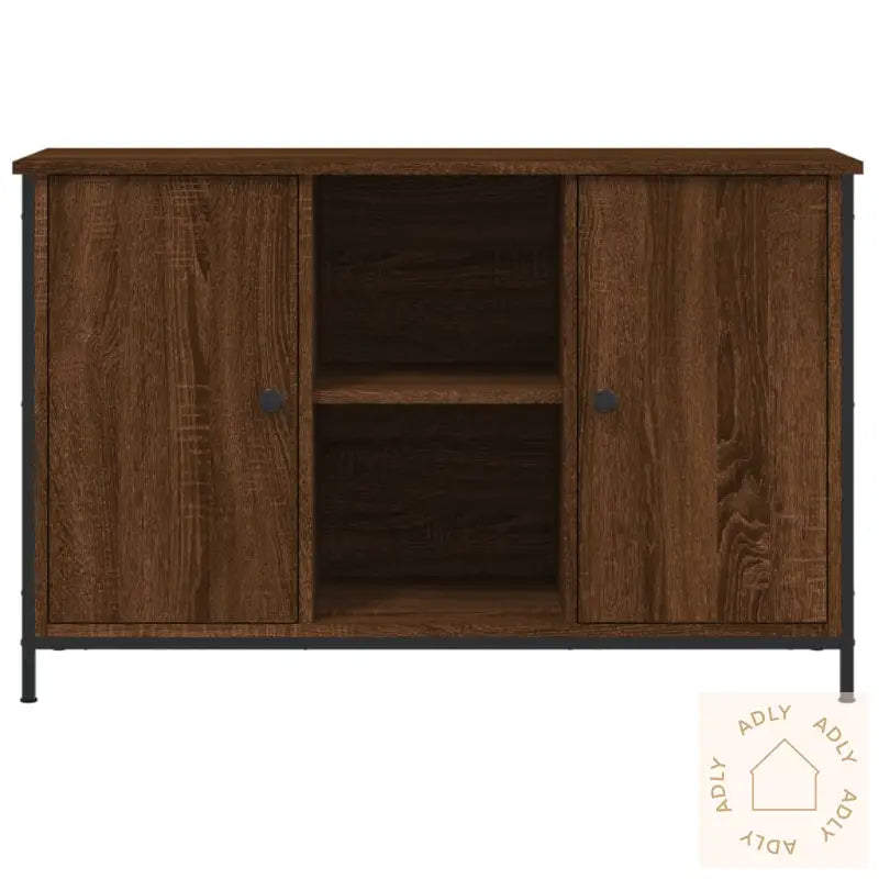 Tv-Benk Sonoma Eik 100X35X65 Cm Konstruert Tre