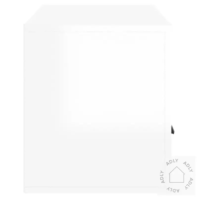 Tv-Benk Høyglans Hvit 100X35X40 Cm Konstruert Tre