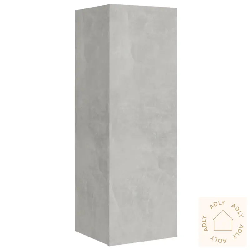 Tv-Skapsett 8 Deler Betonggrå Konstruert Tre