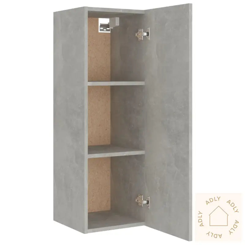 Tv-Skapsett 8 Deler Betonggrå Konstruert Tre