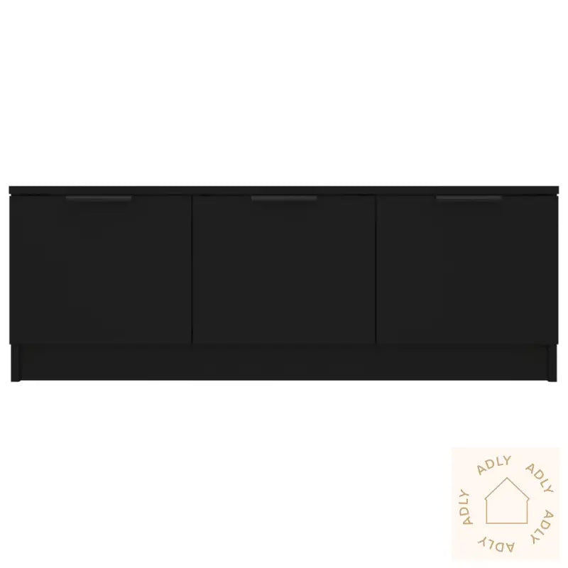 Tv-Benk Svart 102X35X36,5 Cm Konstruert Tre