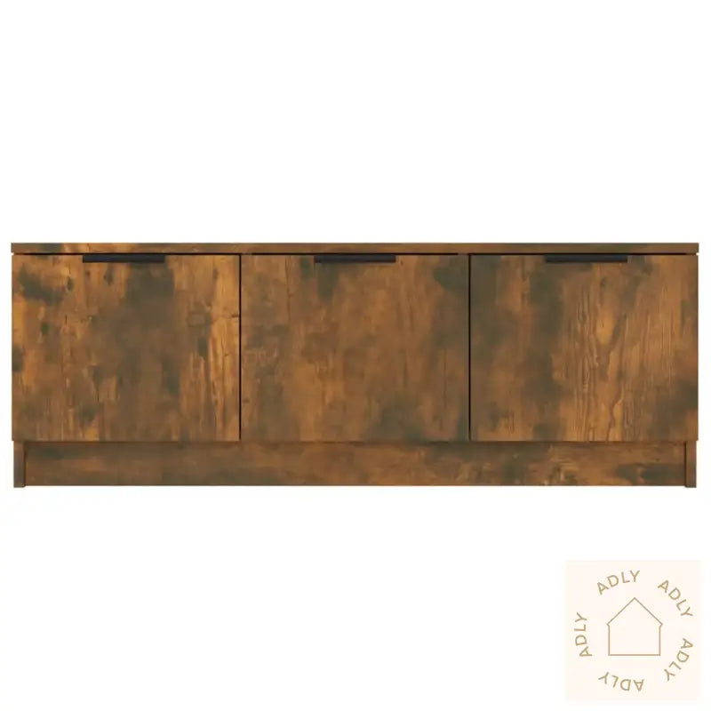 Tv-Benk Røkt Eik 102X35X36,5 Cm Konstruert Tre