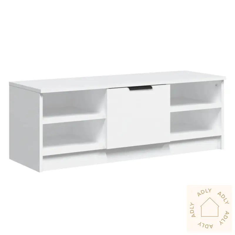 Tv-Benk Hvit 102X35,5X36,5 Cm Konstruert Tre