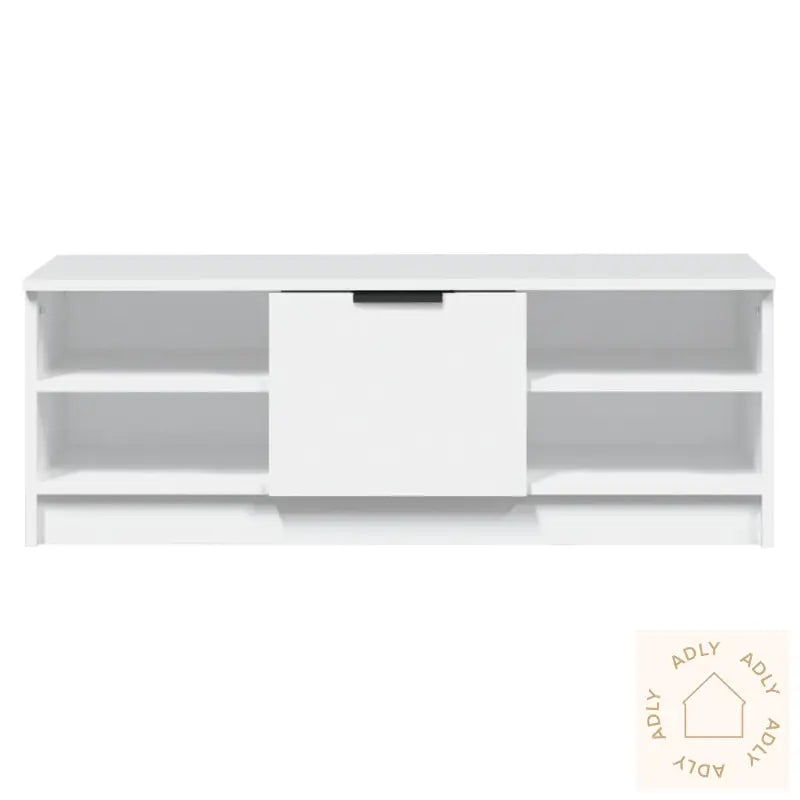 Tv-Benk Hvit 102X35,5X36,5 Cm Konstruert Tre