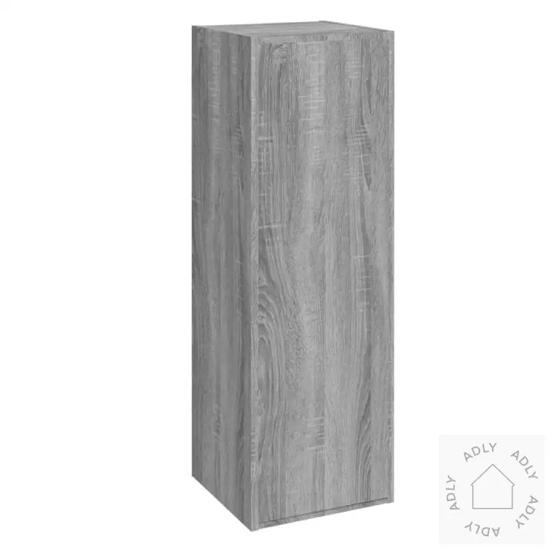 Tv-Skapsett 4 Deler Grå Sonoma Konstruert Tre