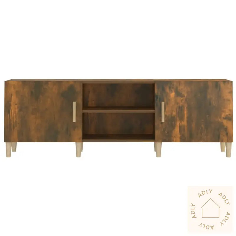 Tv-Benk Røkt Eik 150X30X50 Cm Konstruert Tre