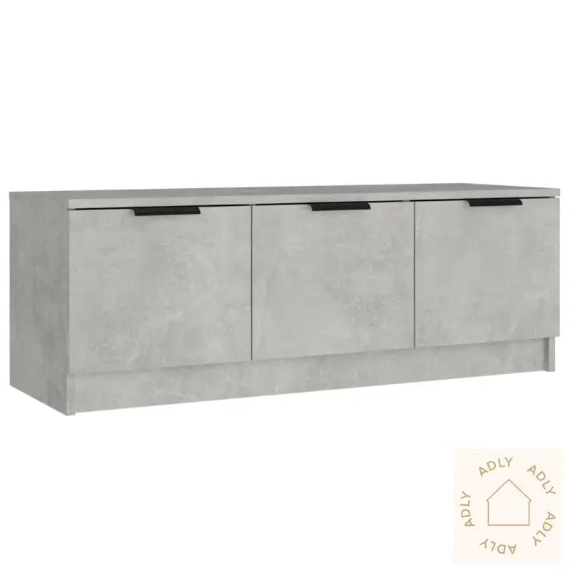 Tv-Benk Betonggrå 102X35X36,5 Cm Konstruert Tre