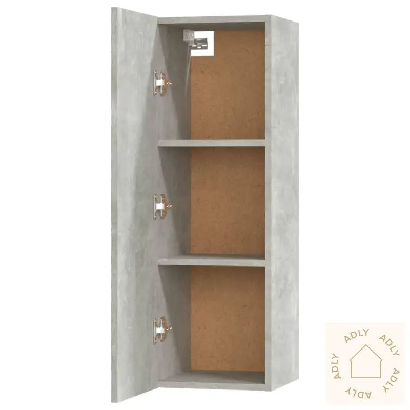 Tv-Skapsett 5 Deler Betonggrå Konstruert Tre